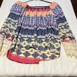 Multi Color Blouse Size Medium